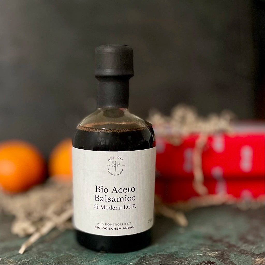 Delidia-Balsamico-Essig in 250 ml Glasflasche