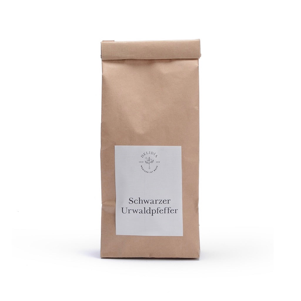 schwarzer Malabar-Urwald-Pfeffer in 250g Vorratspackung